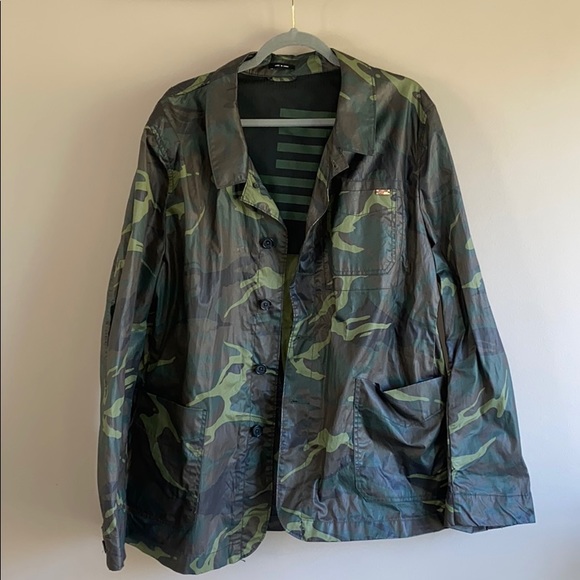 Camo William Rast jacket size XXL - Picture 2 of 9